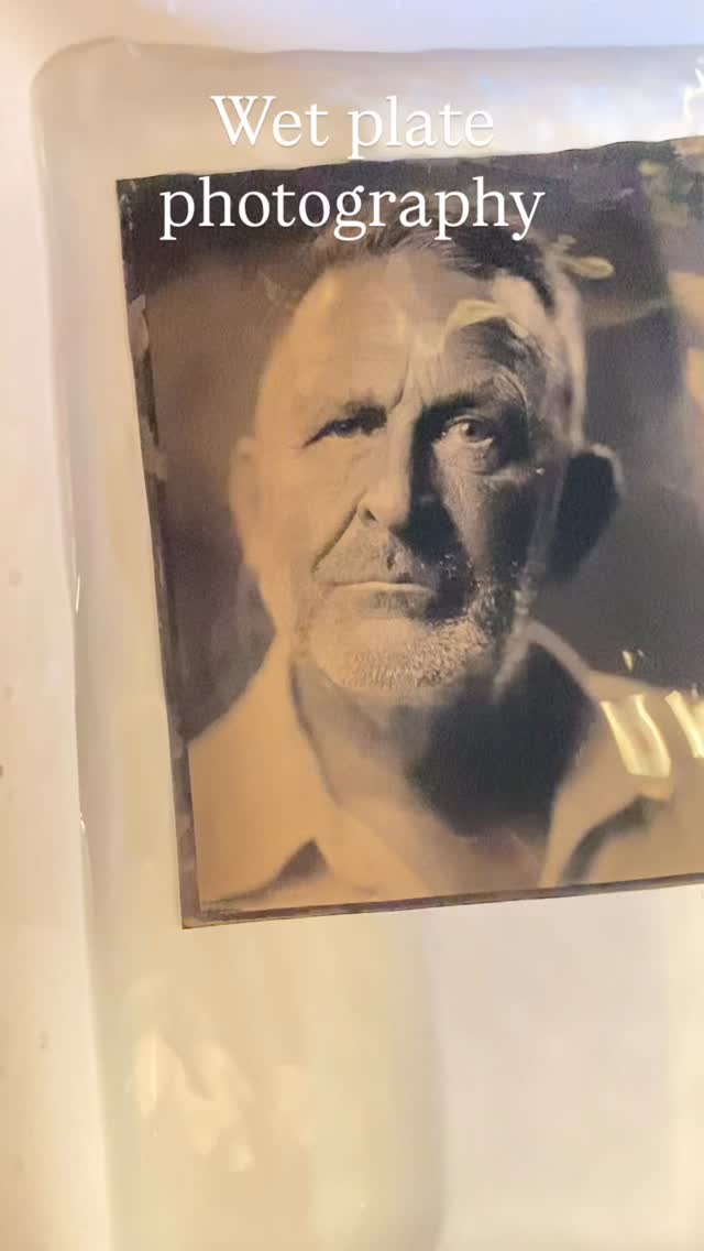 Wet plate # 1 @thelightroom_sydney  Adrian Cook, renowned portrait photographer has availability from 10th March.  Book online now for this unique amazing experience  at The Light Room Surry Hills….. @tintypecentral #tintypes #tintypephotography #analogueportraits