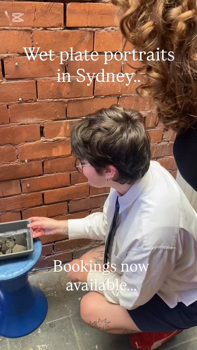 A rare photographic experience from renowned portrait photographer Adrian Cook, available @thelightroom_sydney Make a booking  through @tintypecentral  #wetplatephotography #analogueportraits