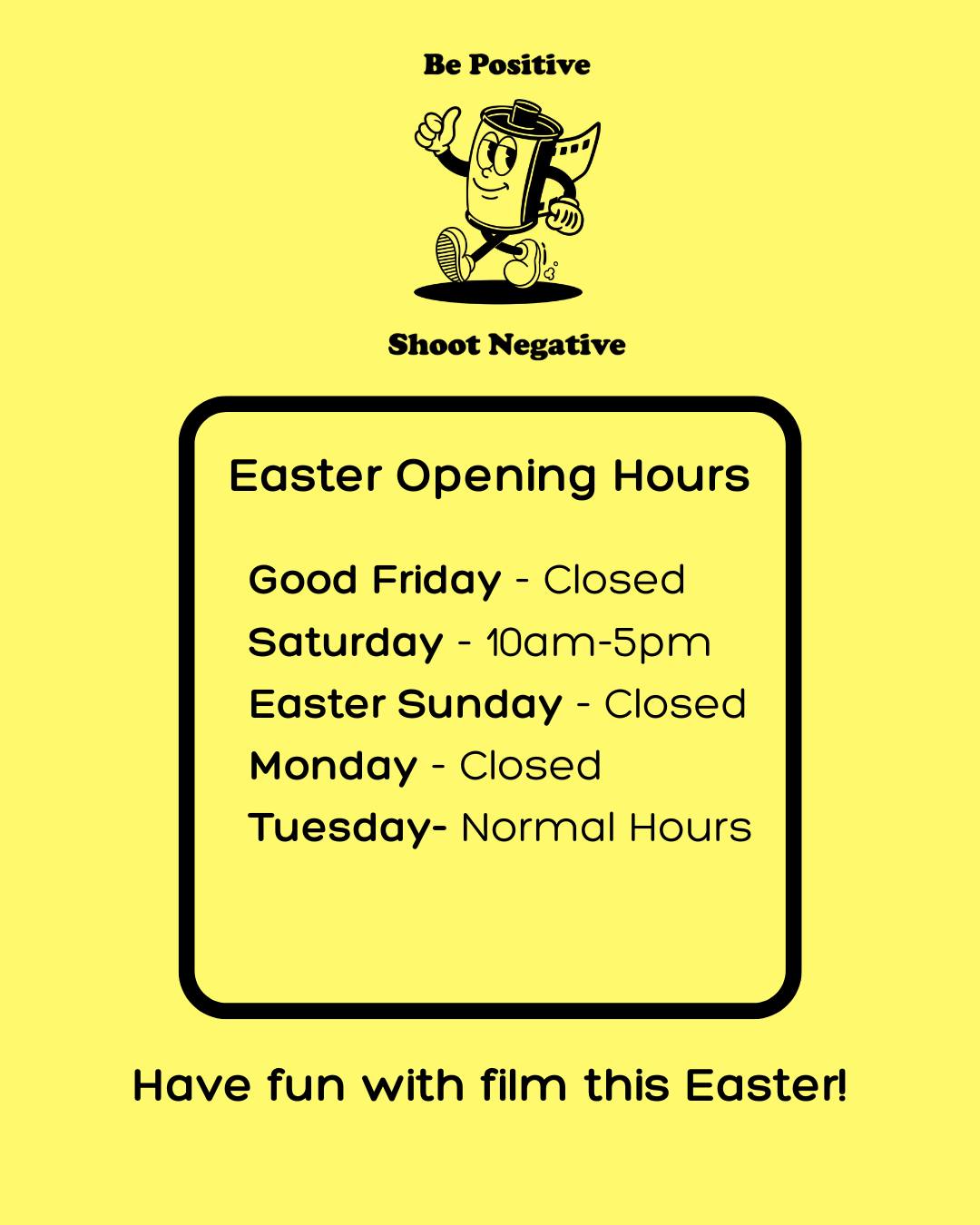 Hope you get to shoot lots of film this easter - whether you are at the beach, the Easter Show or just hanging out with friends ENJOY ! Bring your film in next week for fast, friendly processing.....
We have spaces available for WET PLATE PORTRAITS in the studio Sunday. @tintypecentral